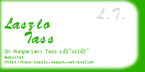 laszlo tass business card